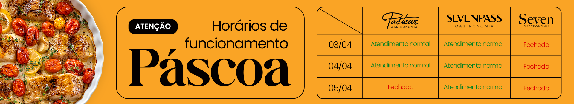 BANNER 1920X350 - Aviso feriado de Páscoa restaurantes